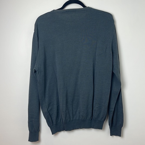 ermenegildo zegna blue long sleeve shirt made in Italy size medium - Picture 4 of 9